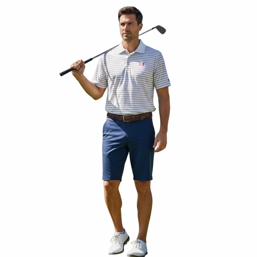 Under Armour men’s medium activewear drifit short sleeved golf shirt, Preloved